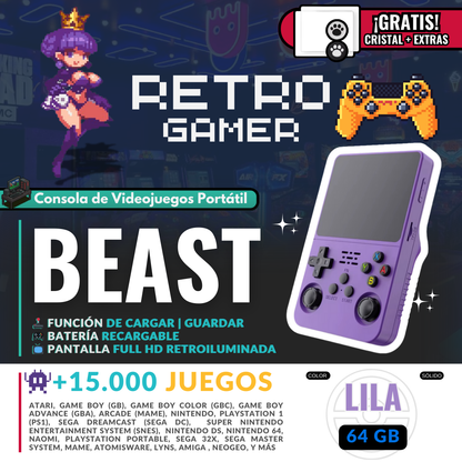 RetroGamer® BEAST. Portable video game console.
