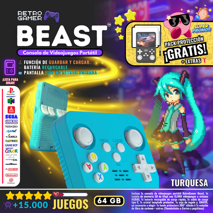 RetroGamer® BEAST. Portable video game console.