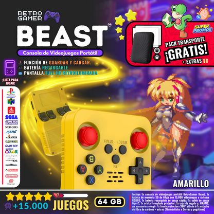 RetroGamer® BEAST. Portable video game console.