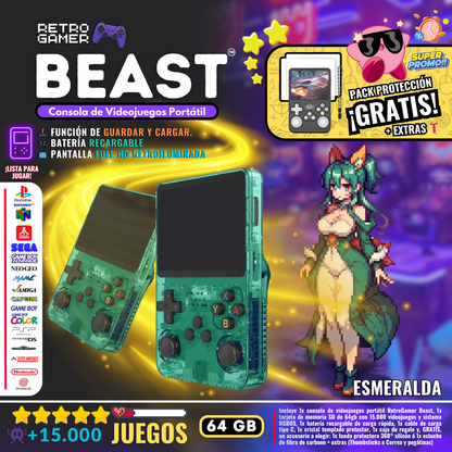 RetroGamer® BEAST. Portable video game console.