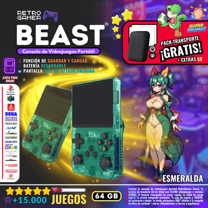 RetroGamer® BEAST. Portable video game console.