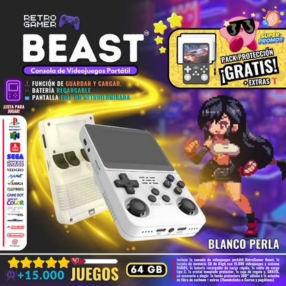 RetroGamer® BEAST. Portable video game console.