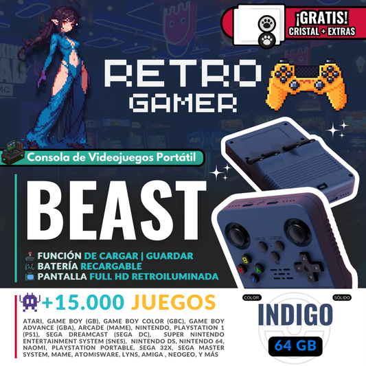 RetroGamer® BEAST. Portable video game console.