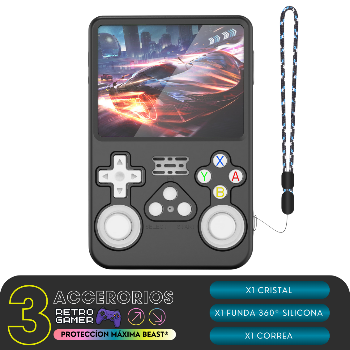 PROTECCIÓN para Beast® (Funda 360° + Correa + Cristal)