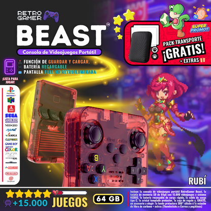 RetroGamer® BEAST. Portable video game console.