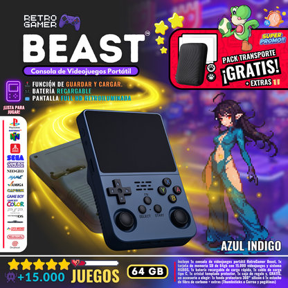 RetroGamer® BEAST. Portable video game console.