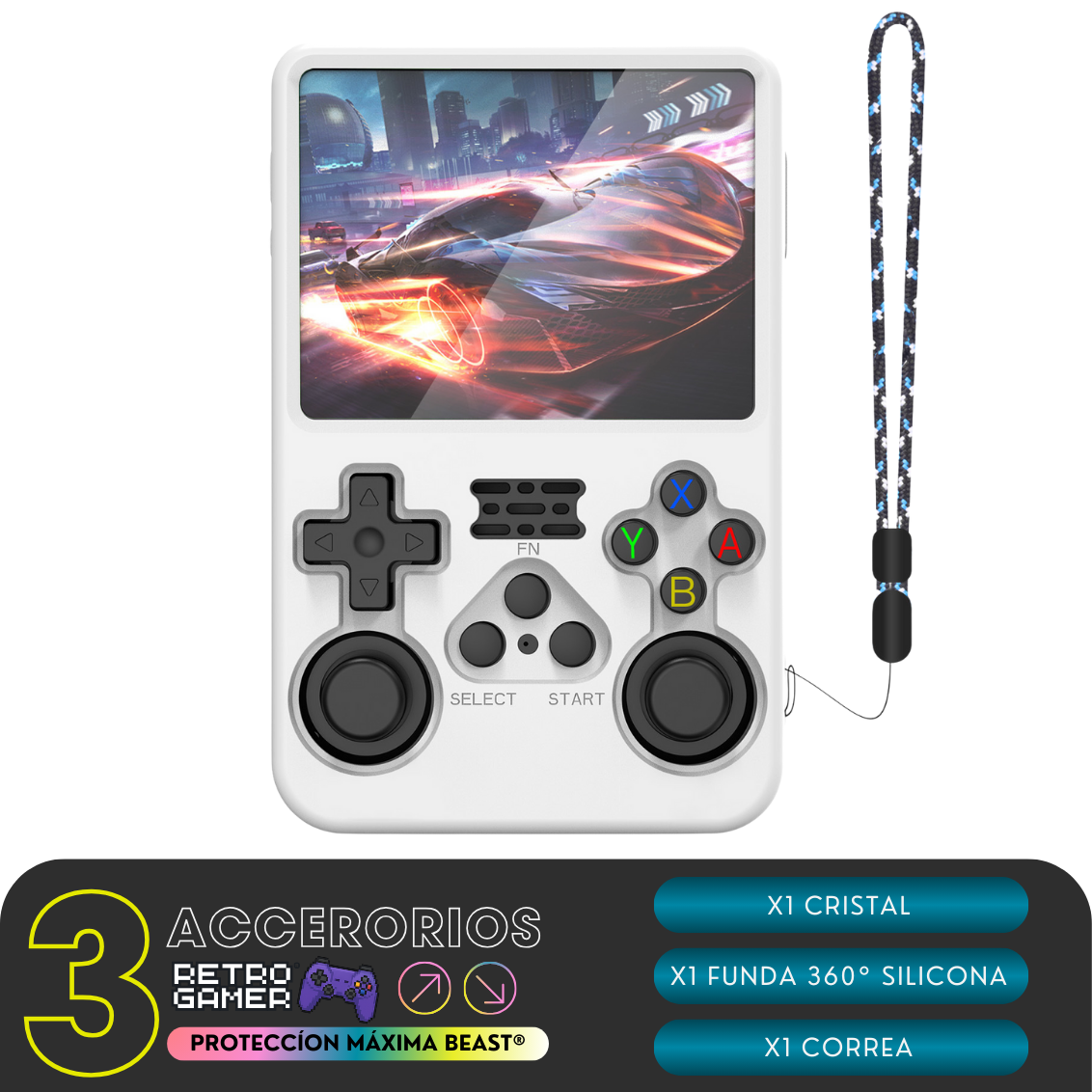 PROTECCIÓN para Beast® (Funda 360° + Correa + Cristal)