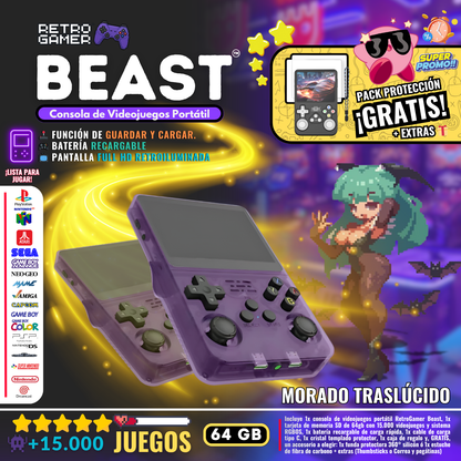 RetroGamer® BEAST. Portable video game console.