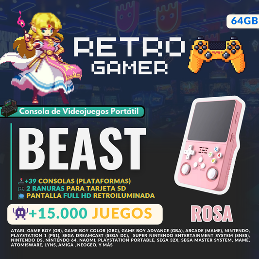 RetroGamer® BEAST. Portable video game console.