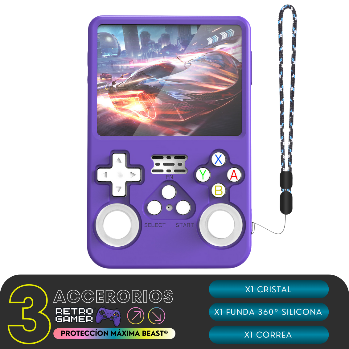 PROTECCIÓN para Beast® (Funda 360° + Correa + Cristal)