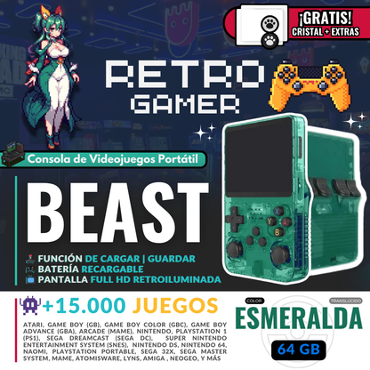 RetroGamer® BEAST. Portable video game console.
