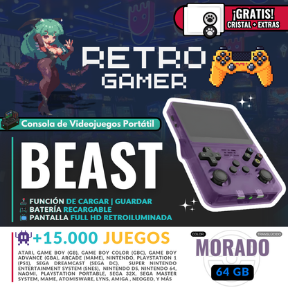 RetroGamer® BEAST. Portable video game console.
