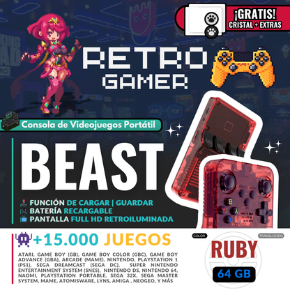 RetroGamer® BEAST. Portable video game console.