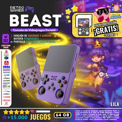 RetroGamer® BEAST. Portable video game console.